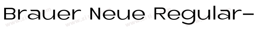 Brauer Neue Regular字体转换